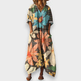 Gülsen | V Yaka Cepli Kadın Elbise