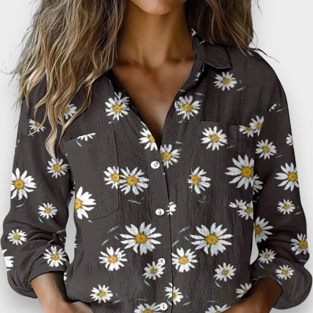 Hande Su | Çiçek Desenli Kadın Gömlek