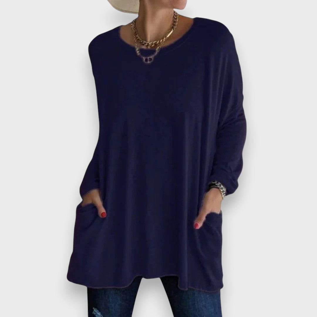 Ayfer | Rahat uzun kollu üst