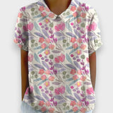 Aydilge | Kadın vintage çiçek desenli bluz