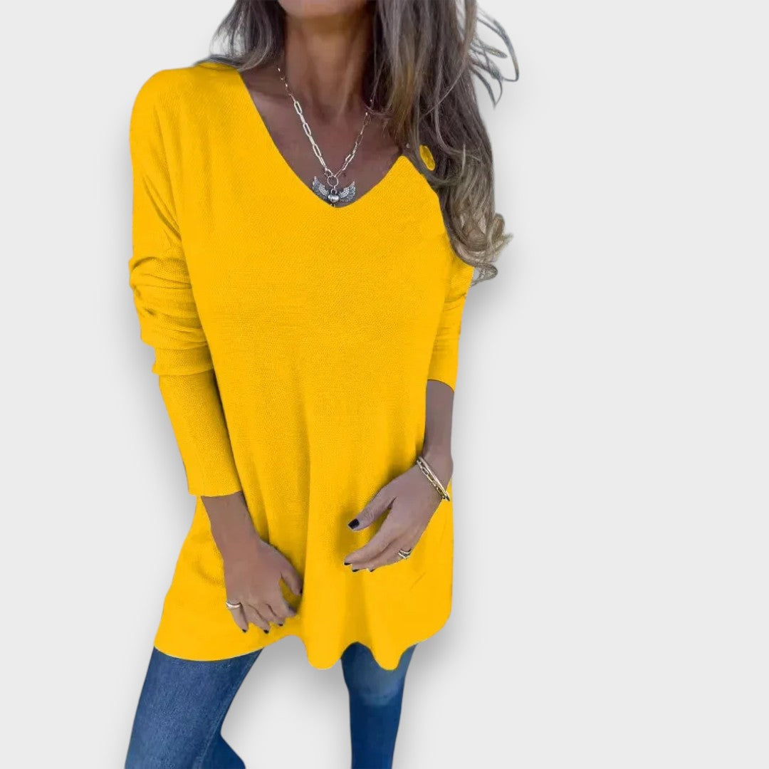 Pakize™ | Rahat V-Yaka Triko Tunik