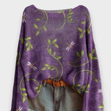 Alevnur | Sonbahar Kış Kadın Vintage Triko – Rahat ve Şık Kazak