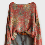 Alevnur | Sonbahar Kış Kadın Vintage Triko – Rahat ve Şık Kazak