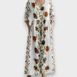 Zerrin™ | Vintage Çiçekli Maxi Elbise