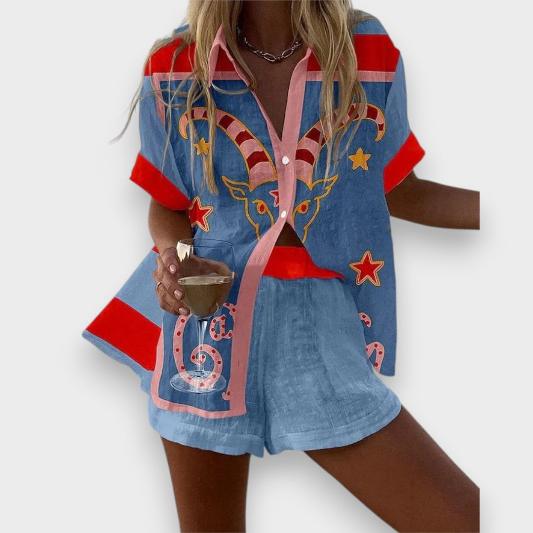 Ayşe | Kısa Pembe Yaz Takımı