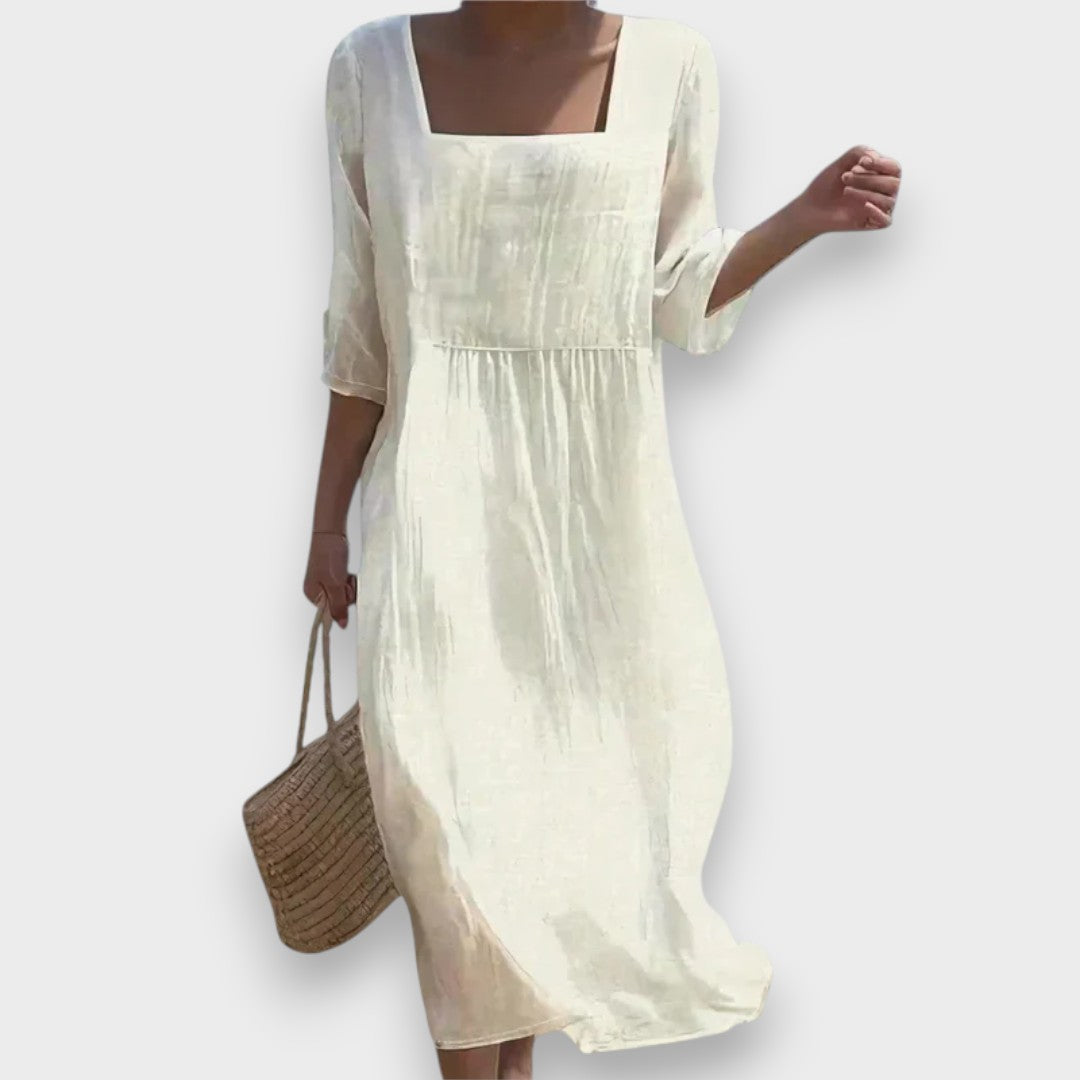 Esra | Günlük Keten Elbise