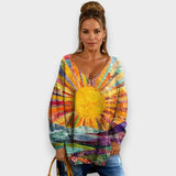 Alev | Zarif ve Renkli Bluz