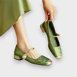 Yegane™| Mestelle Deri Mary Jane Ayakkabılar