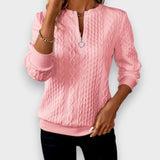 Aydanur | Kadın fermuarlı örgü kazak