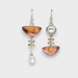 Asena | Boucles d'oreilles rétro orange