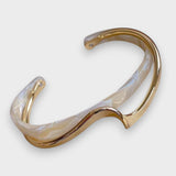 Yonca | Bracelet en Or avec Opale Blanche Élégante