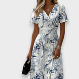 Tülin | Bahçe Esintisi Midi Elbise