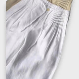 Azra | Pamuk ve keten karışımlı bol paça pantolon