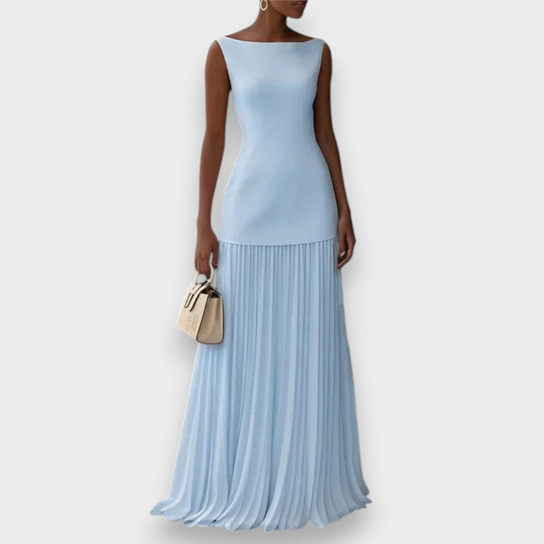 Zeynep Su | Kolsuz Pileli Uzun Elbise