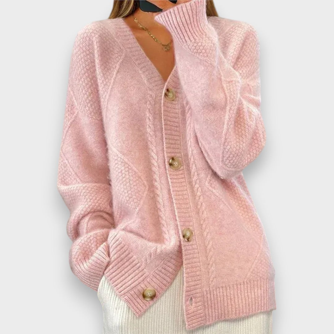 Türkan | Örgü Desenli Hırka