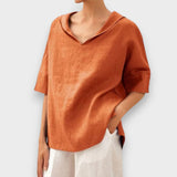 Ayla | V yaka günlük gömlek