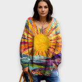 Alev | Zarif ve Renkli Bluz