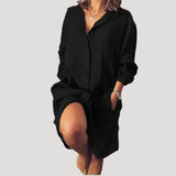 Azize Nur | Yazlık rahat gömlek elbise