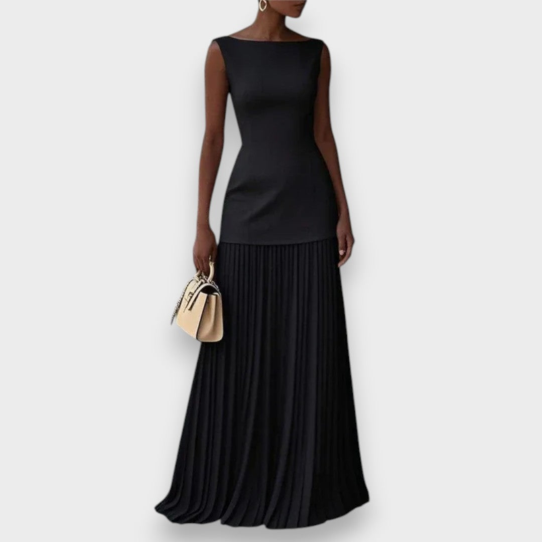 Zeynep Su | Kolsuz Pileli Uzun Elbise