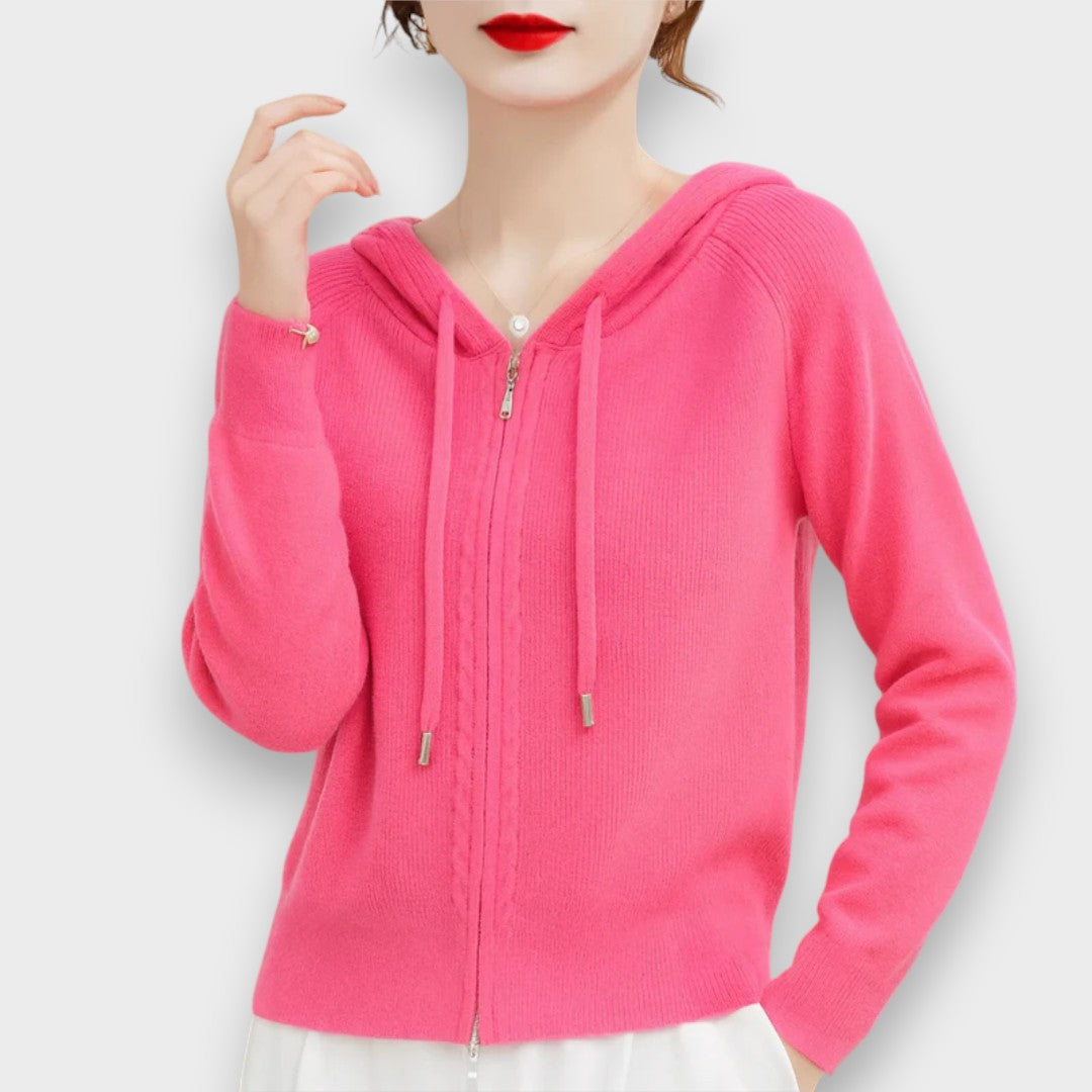 Jeyan | Loft Örgü Kapüşonlu Kazak